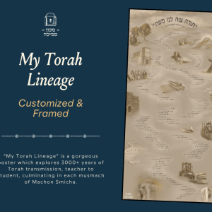 My Torah Lineage - Customized & Framed