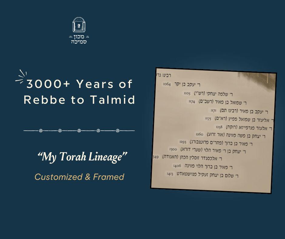 My Torah Lineage - Customized & Framed - Image 2